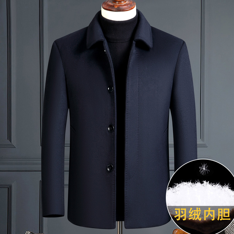 버튼 라펠 네이비