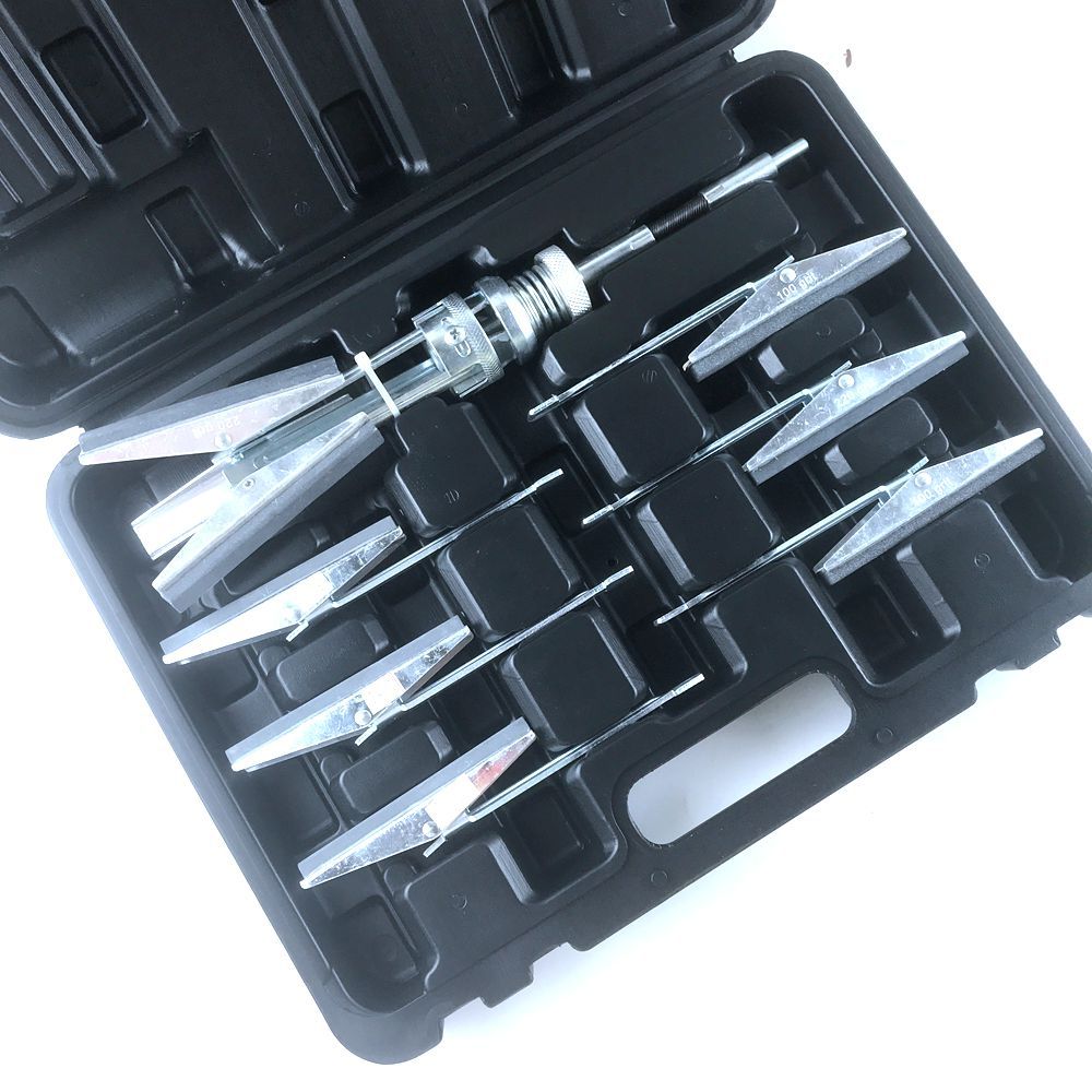 专业汽修汽保工具三爪4英寸气缸打磨器套装 摩擦器打光机配套磨石