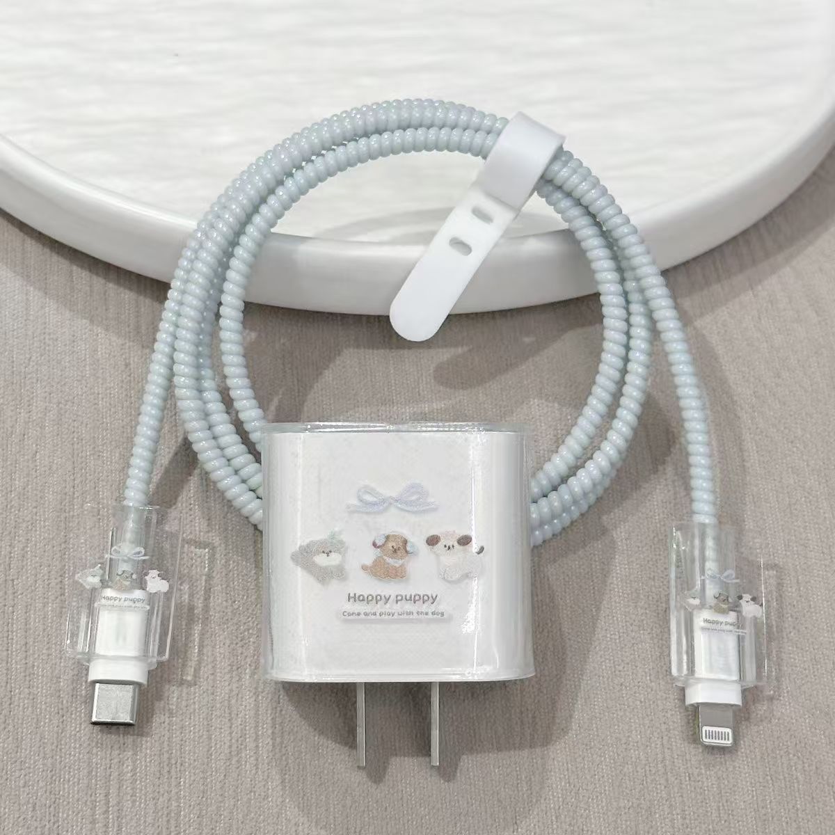 Para Apple 14 línea de datos cubierta protectora iPhone13 cargador cabezal 12promax bobinado estuche para iPad