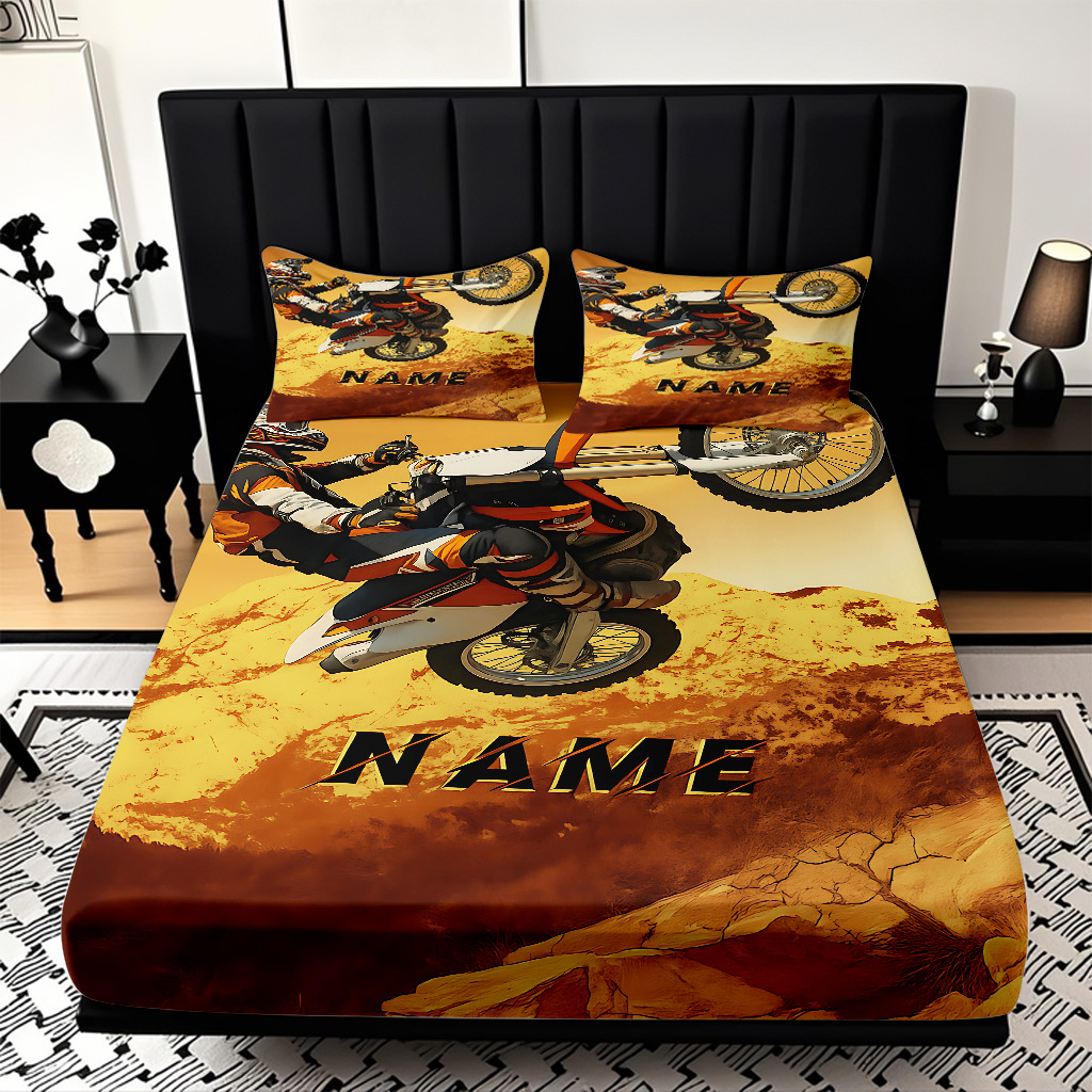 TEMU / JIT transfronterizo suave cama molida Kits cool motocicleta impresión digital HD se puede ajustar