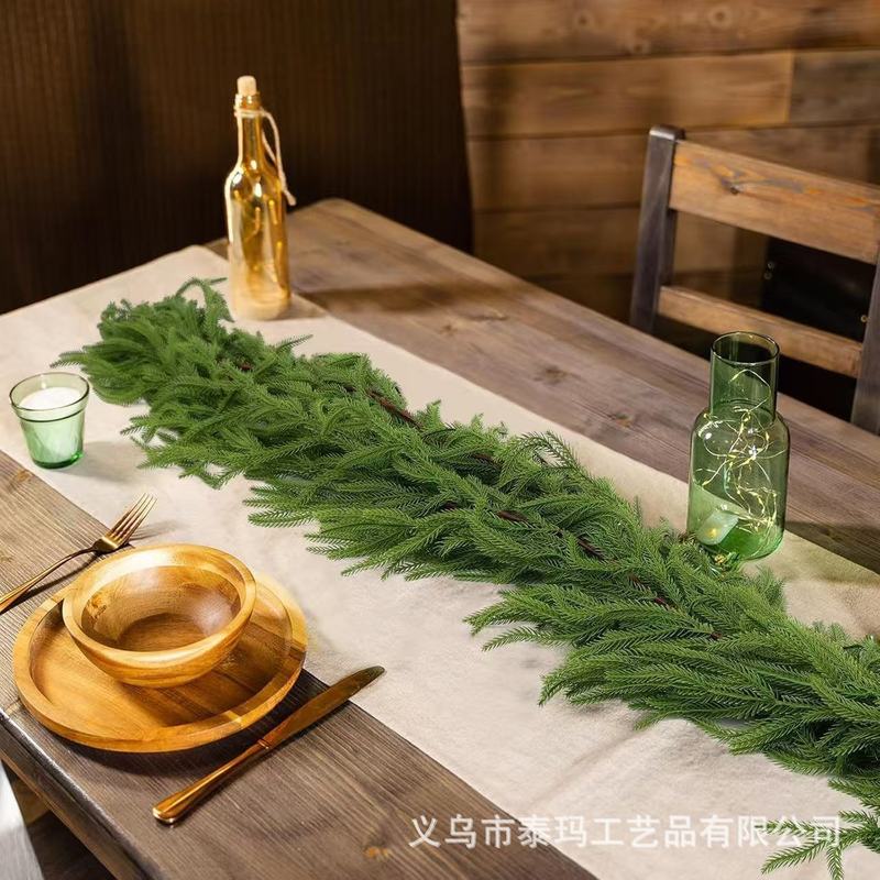 クロスボーダー人工クリスマス籐ノーフォーク松籐樹脂ソフトゴム感触松葉松籐|undefined