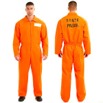 跨境新款cos连体服工装节日派对舞台表演服套装美国囚服角色扮演