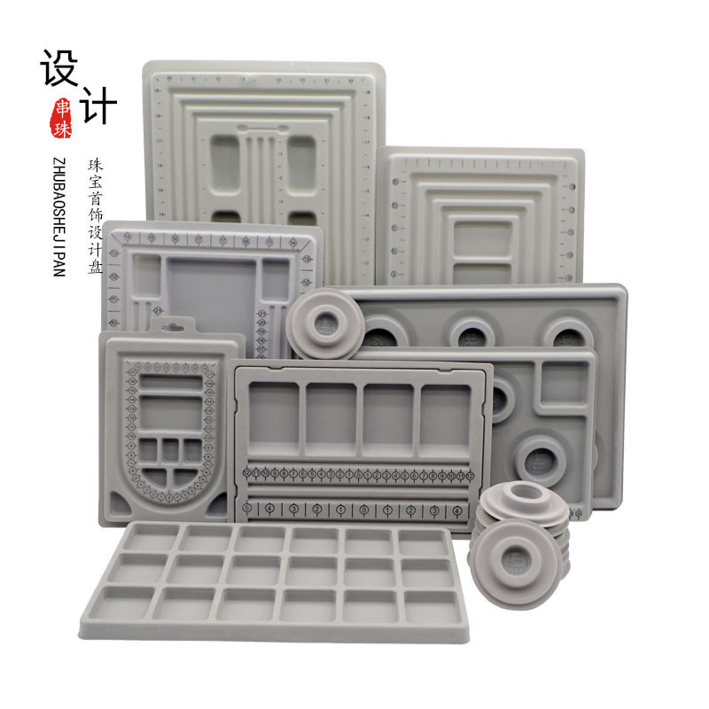 Bead Threading Tool 108 Bead Design Plate Handmade DIY Necklace Bracelet Material Tool Set Bead Scale Measuring Plate