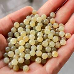 和田玉散珠浅且末糖珠子Diy手串项链半成品配珠新疆糖料和田玉珠