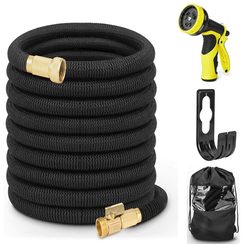 厂家批发亚马逊伸缩水管八功能水枪 花园浇花水枪 高压洗车水枪