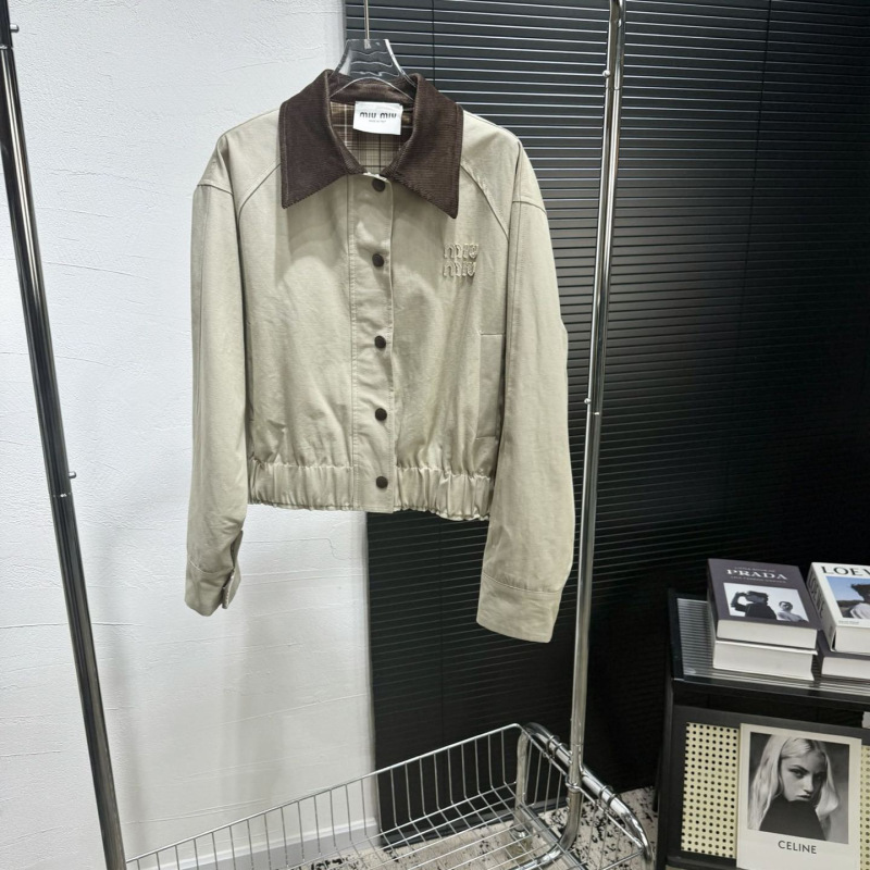 mm夹克外套巴恩风翻领拼色夹克复古又时髦女25早秋9月新品短外套|undefined