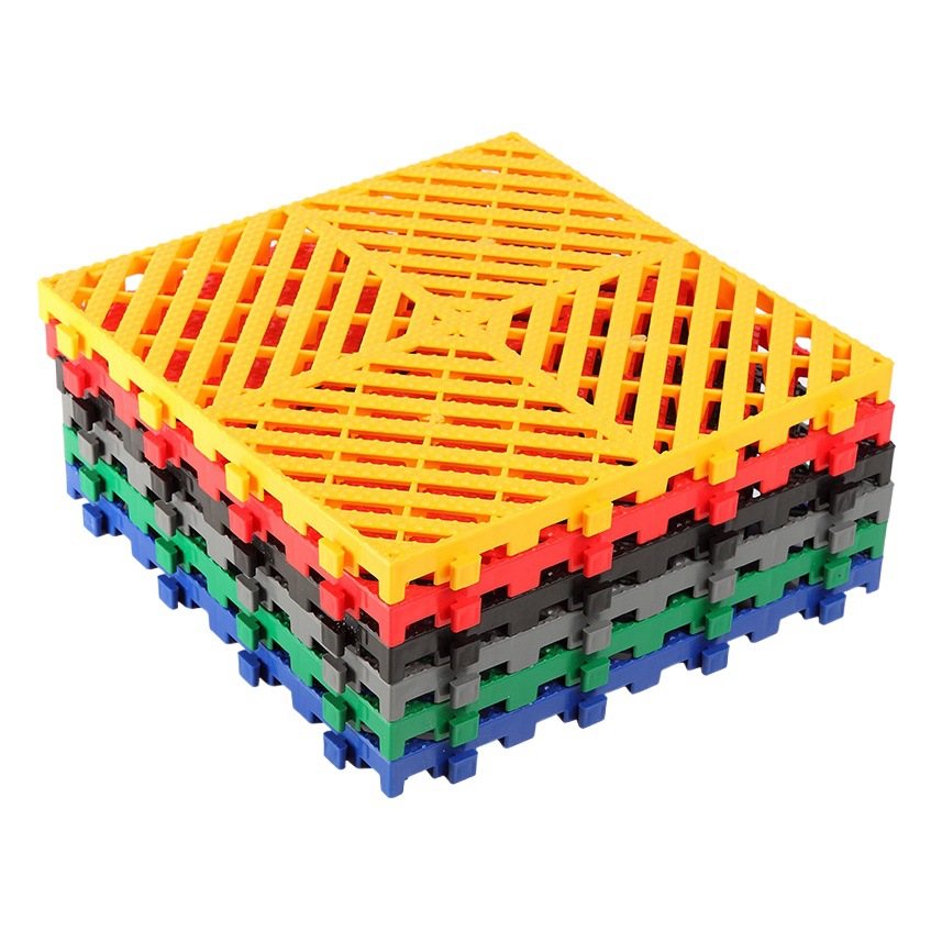 Coche sala de lavado piso de plástico de empalme piso rejilla auto reparación fábrica belleza taller drenaje no excavación ranura rejilla placa base