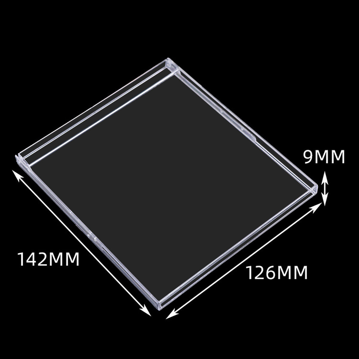 Caja de calendario de 3.5-A5 pulgadas caja de calendario grande caja de calendario simple caja de CD de plástico caja de tarjeta de comedor transparente al por mayor