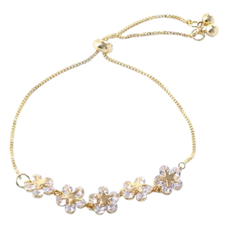 Corea del Sur pétalos de alto grado pulsera femenina neta pulsera roja estudiante novias estilo coreano simple ins nicho diseño personalidad