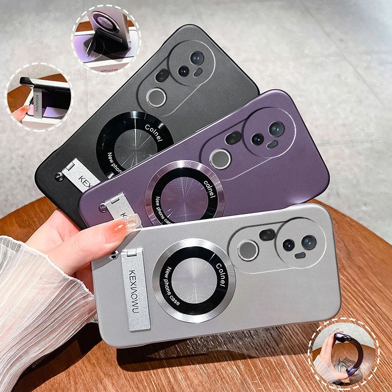 Suitable for Vivos20Pro Ultra-Thin Borderless Practical Anti-Fall Protective Case with Stand High-End Mobile Phone Case