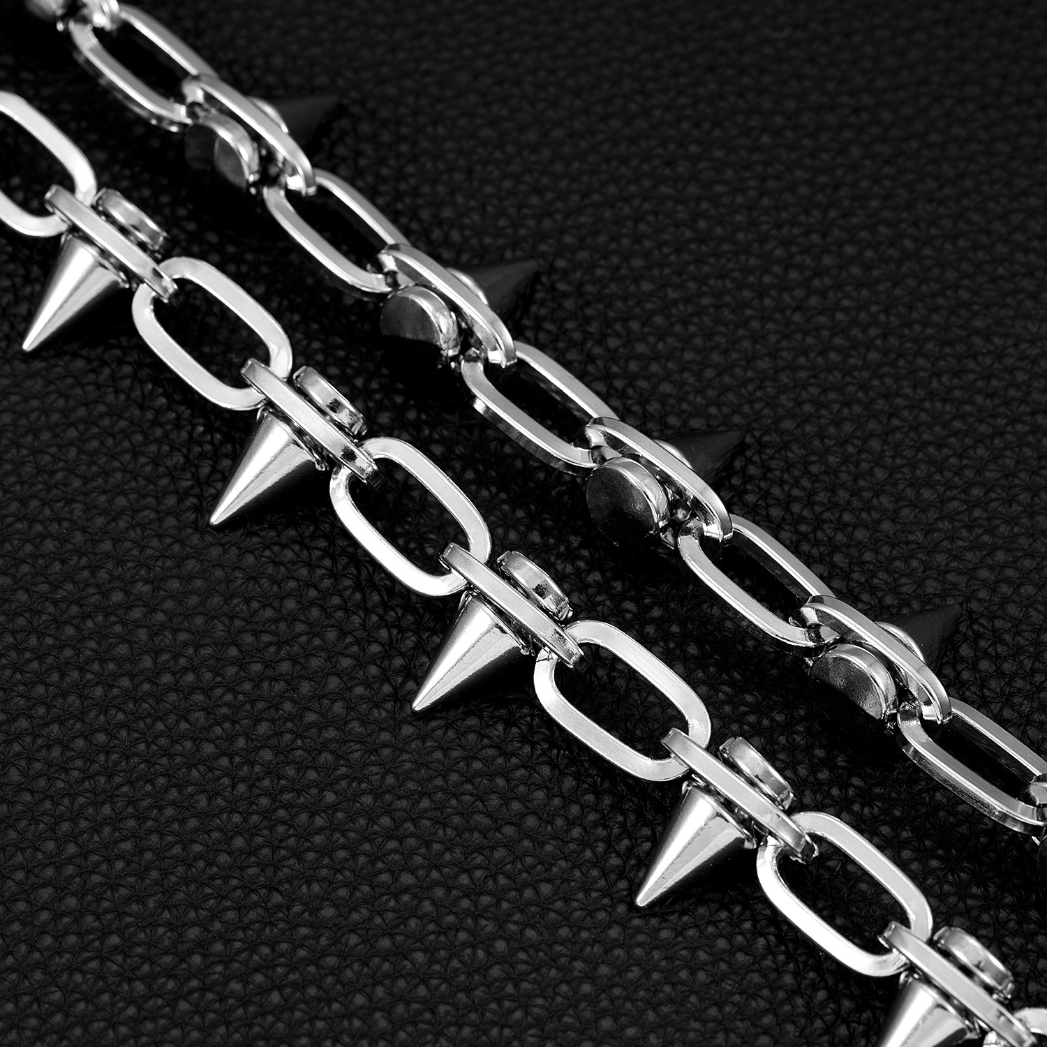 Metal Material Wholesale Jewelry Hip-Hop Rivet Metal Waist Chain