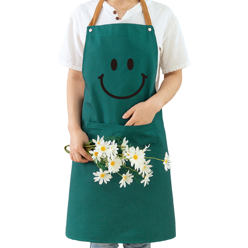 Delantal sin mangas cocina del hogar anti-incrustante y a prueba de aceite lindo estilo japonés coreano cocina Mono para adultos y mujeres ropa de trabajo de moda