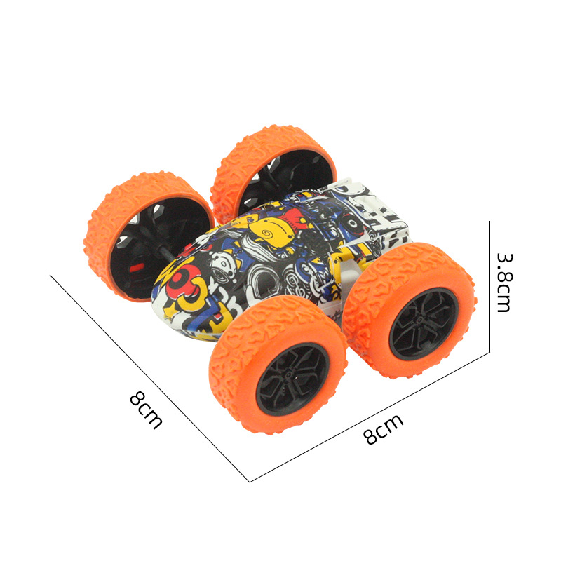 Juguete para niños tracción en las cuatro ruedas truco de inercia modelo de vehículo todoterreno niño juguete graffiti puesto de coche resistente a la caída al por mayor