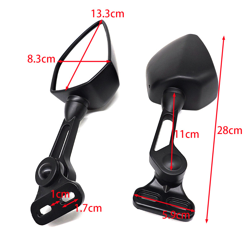 Moxin Is Suitable for Imitation Racing Motorcycles Cbr Gsx250R Gsxr Modified Rearview Mirror Cross-Border Sports Car Reflector