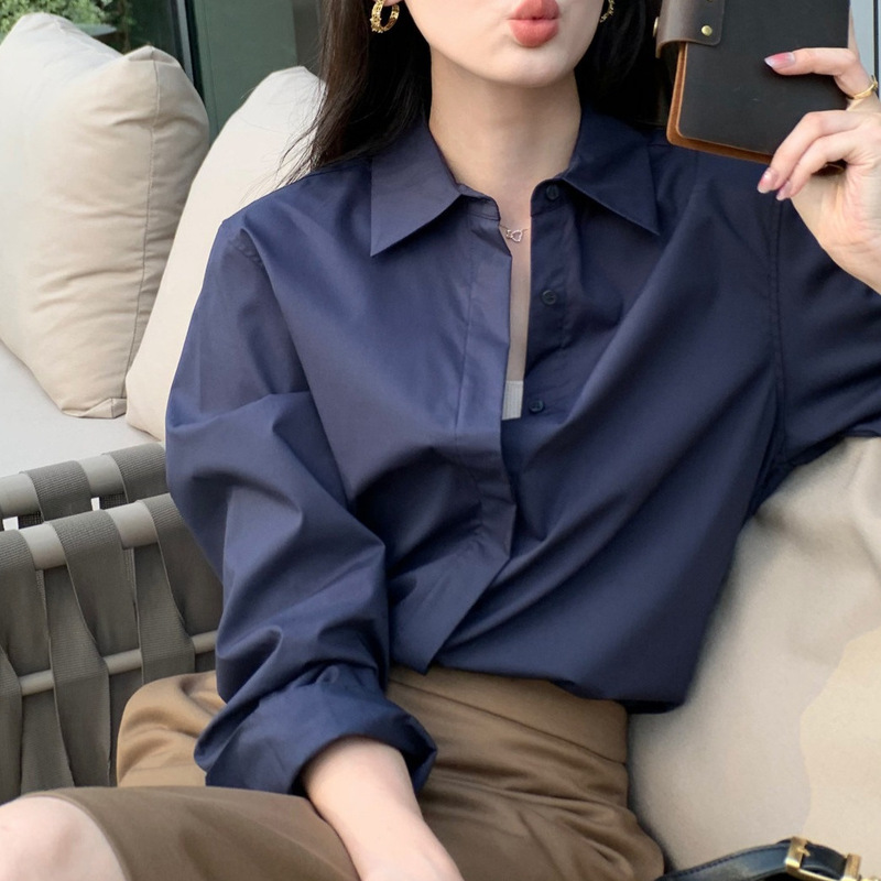 【Urban Architect】Japanese Toray original yarn all-season loose straight-cut silhouette sun protection shirt for women