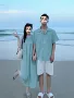 无袖海边短袖沙滩裙连衣裙