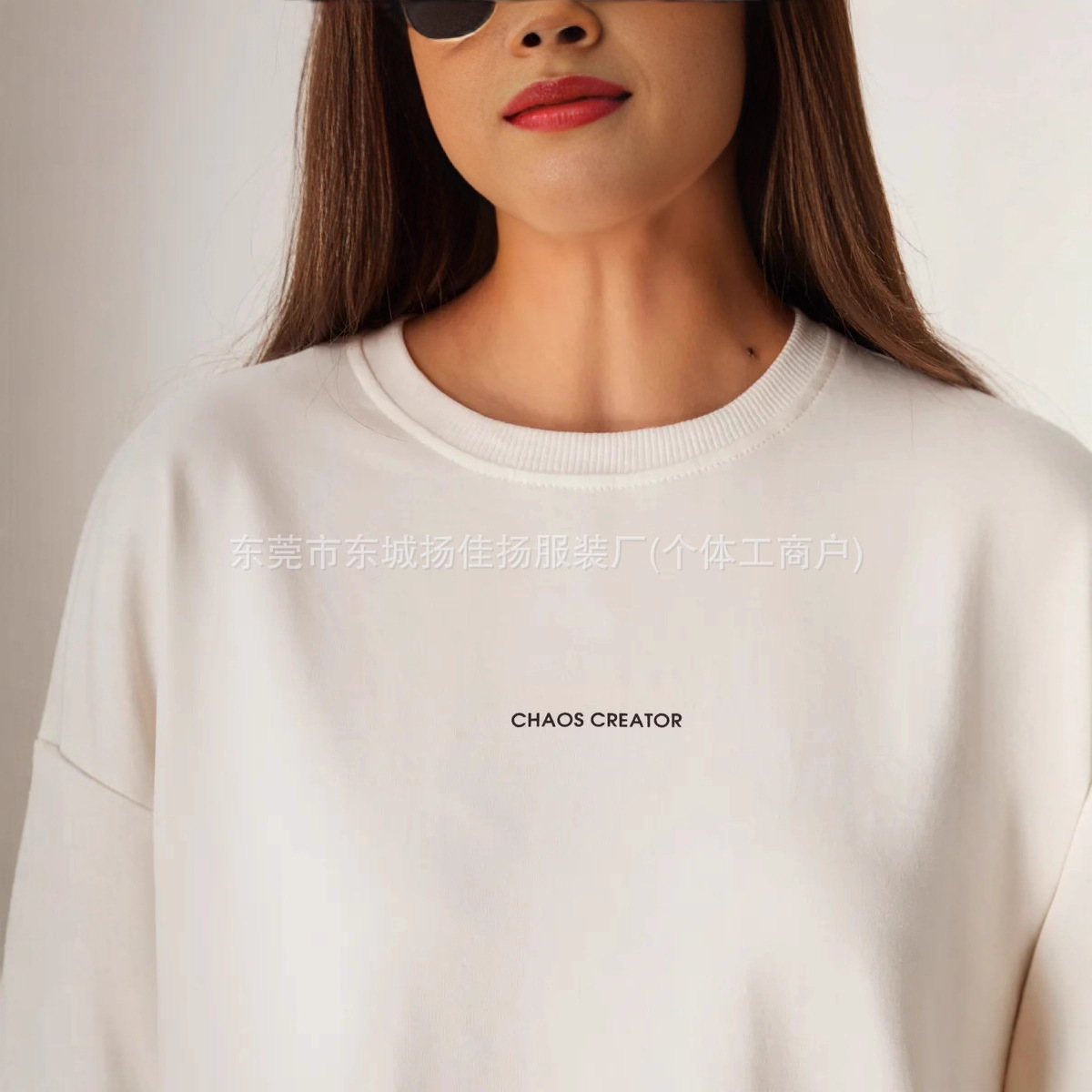 100% Pure Cotton Long-Sleeved T-Shirt Autum New Style Simple and Fashionable Casual Style Loose Outer Wear Cover-Up Top