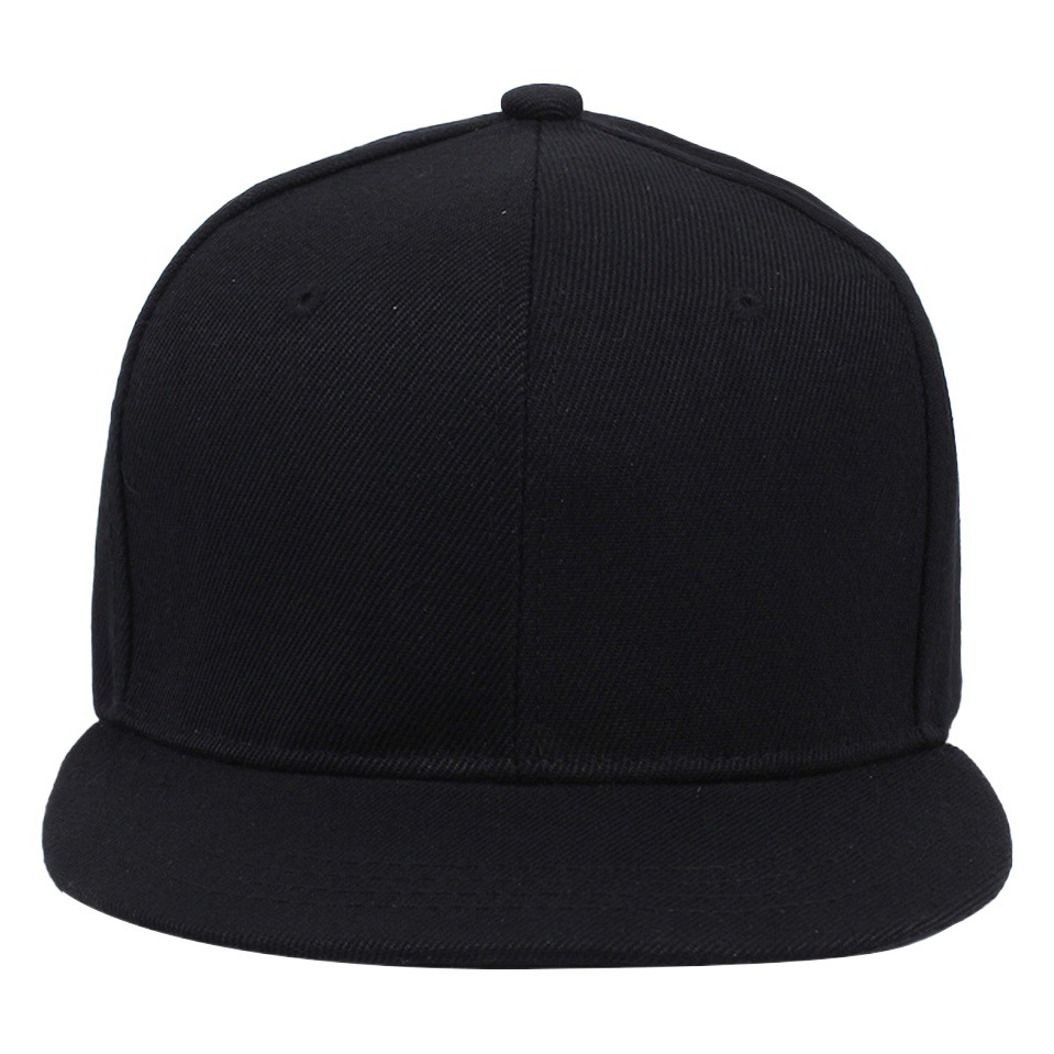 Cross-border running cap American flat-brimmed hip-hop cap men's and women's solid color light plate flat-brimmed hip-hop baseball cap men's and women's style