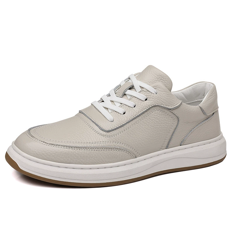 Men's demi-season universal breathable sneakers, shoes for leisure for leather shoes, genuine leather