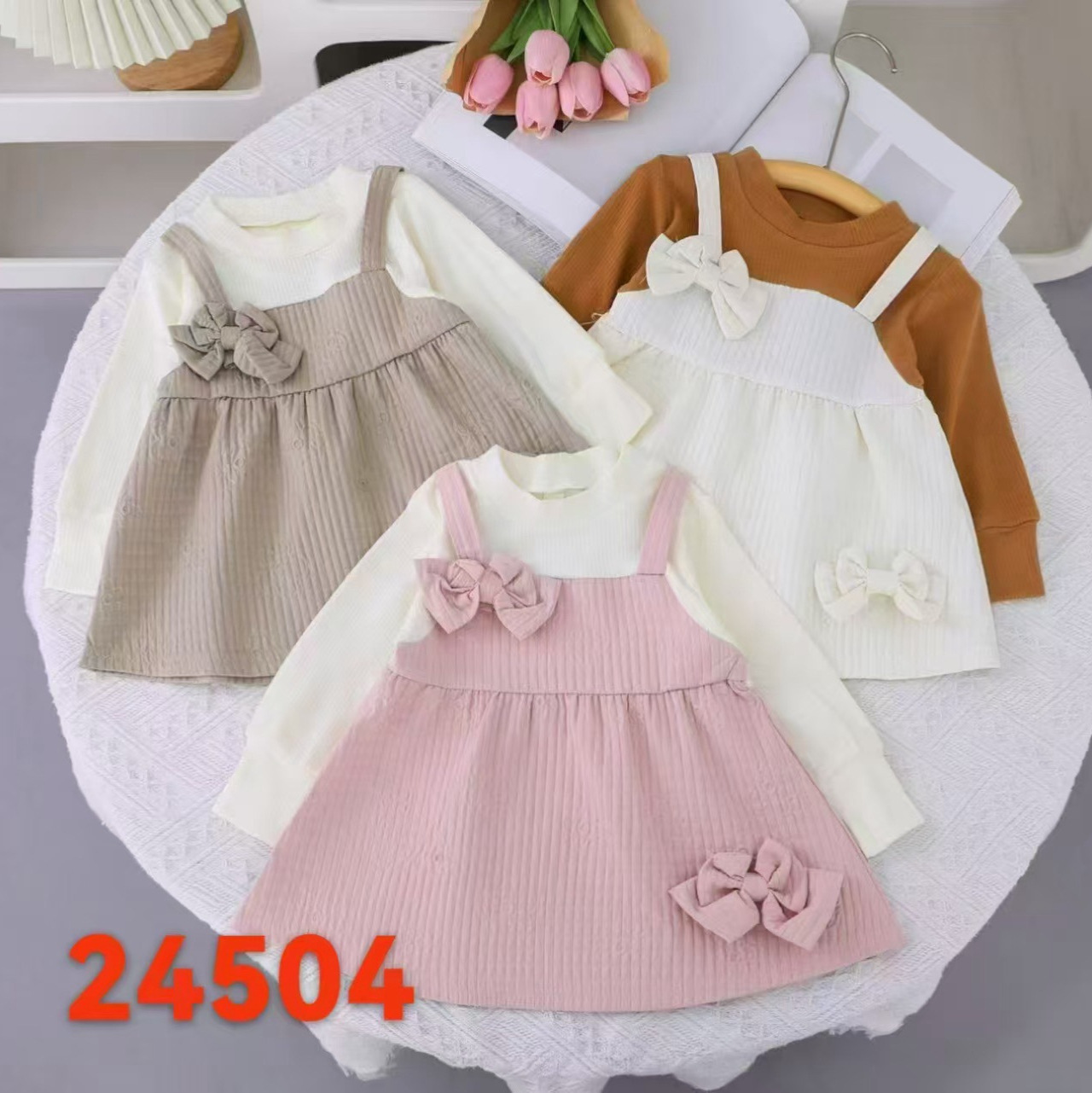 女童公主连衣裙好看时尚女宝宝裙子外贸批发假两件连衣裙特价童装