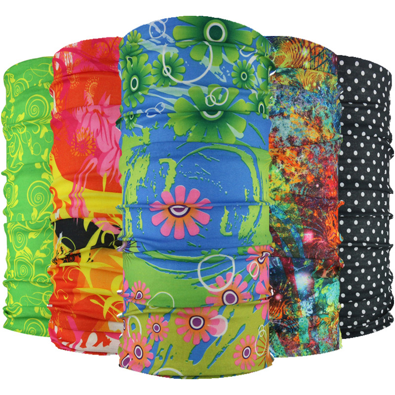 Wholesale outdoor riding mask sweat-wicking color turban scarf sweat scarf multifunctional bicycle seamless magic turban