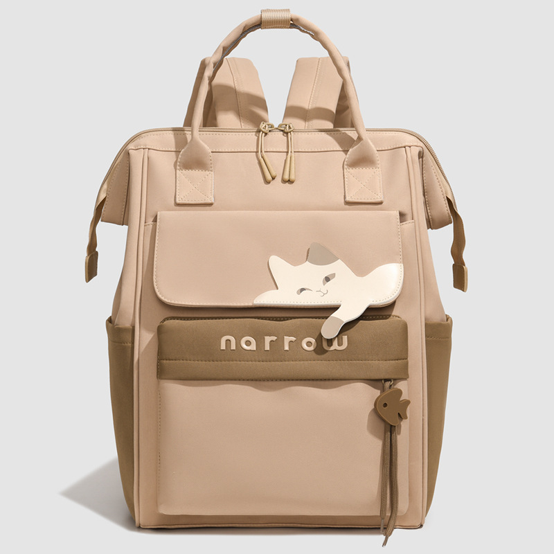 Bolsa de moda multifuncional para mamás de gran capacidad de contraste de color bolsas de mano para madre y bebé bolsas de aislamiento de leche independientes bolsas de hombro mujeres