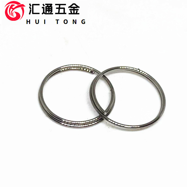 厂家直供钥匙圈0.8*17五金配件圆钥匙铁环不锈钢五金环钥匙环