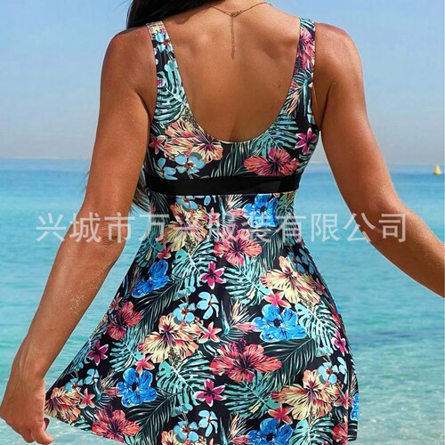 2025 New European and American Style Cross-Border Sexy Backless Plus-Size High-End Slimming One-Piece Swimsuit Bikini for Women