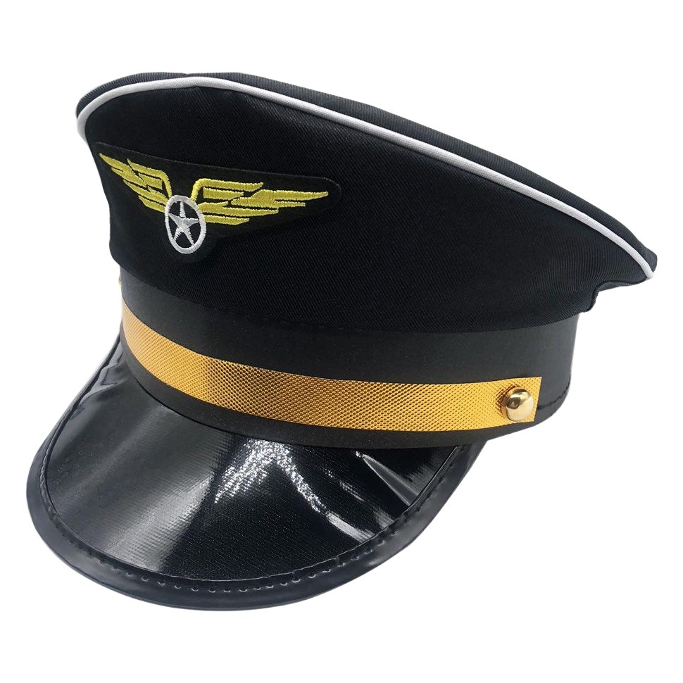 European and American Hot Girl Pilot Hat Captain Hat Trendy Midnight Charm Airplane Hat Female Police Officer Stewardess Hat Accessories Wholesale