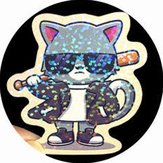 カスタム漫画型ステッカー 半切半貼 グカカード背面カード袋入り レーザー星型フィルムカードヘッドステッカー カスタムメイド|undefined