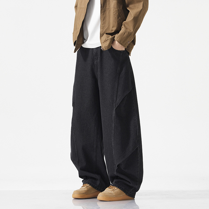 Jyf-M8862 2025 New Autum Pants Washed Jeans Workwear Paratrooper Pants Winter Drop Shipping