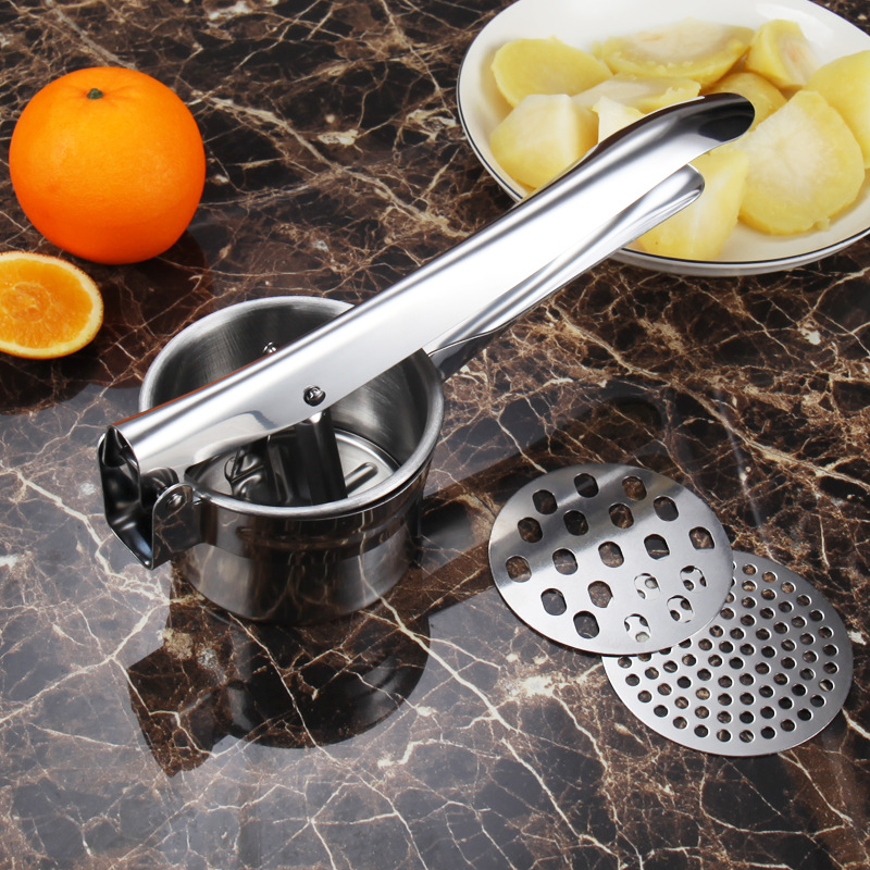 Stainless steel Mashed Potato Push Garlic is Manual Fruit Squeezer Presses Disinfection