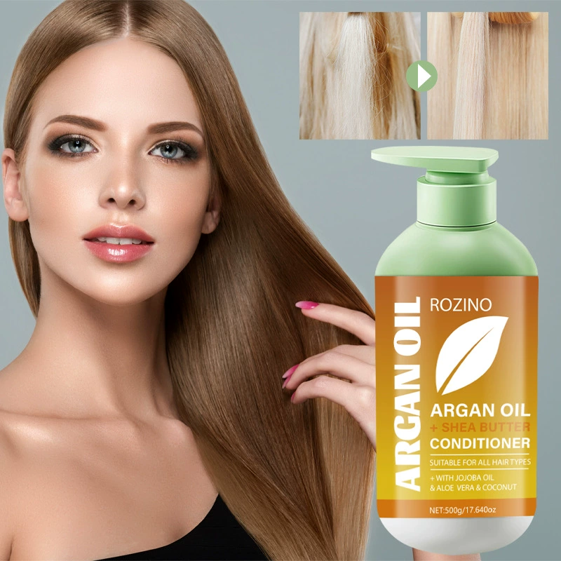 Трансграничный марокканский аргановый кондиционер для волос, 500 г, глубоко увлажняющий, против вьющихся волос, уход за кожей головы, успокаивающий, против зуда, гладкий