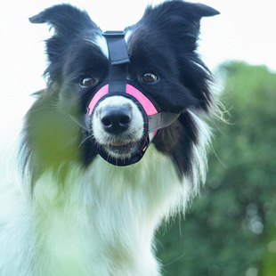 Strictly selected high quality fabric dog muzzle anti-bite anti-eating anti-licking mask anti-barking anti-bark device medium dog muzzle