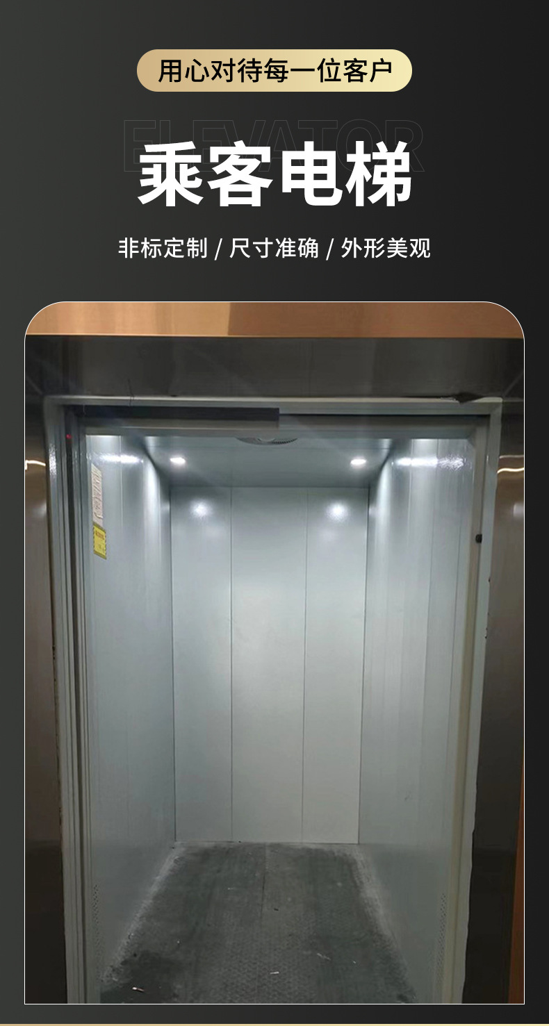 Processing and Customization of Shopping Mall Passenger Elevators, Passenger and Cargo Dual-Purpose Traction Elevators, Workshop Factories, Office Building Elevators