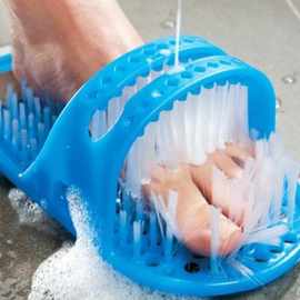 创意好用浴室按摩拖鞋去死皮easyfeet磨脚皮器带刷拖鞋