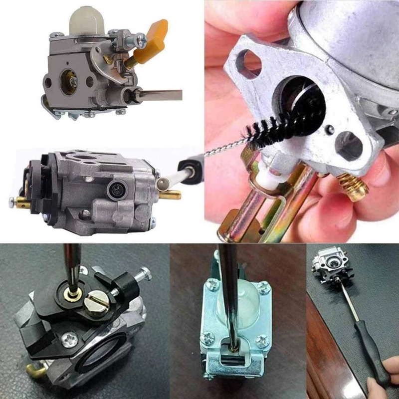 Motorcycle Chainsaw Lawn Mower Carburetor Special Screwdriver 12-Piece Set Including Cleaning Brush Storage Box Repair Tools