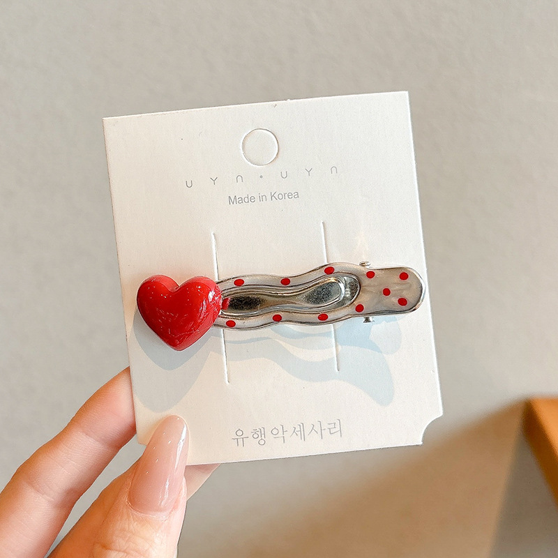 Dopamina adorable clip de cabello para mujeres 2025 nuevo clip lateral de alta gama clip lateral frisa clip de cabello clip de cabello tocado