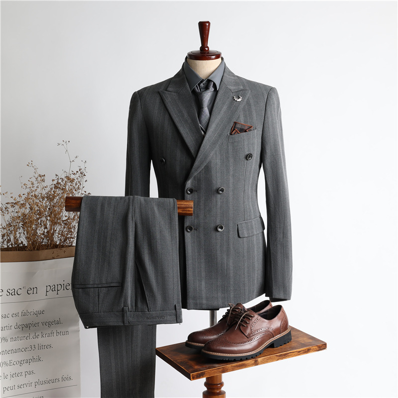 Mid -gray (suit+vest+trousers)