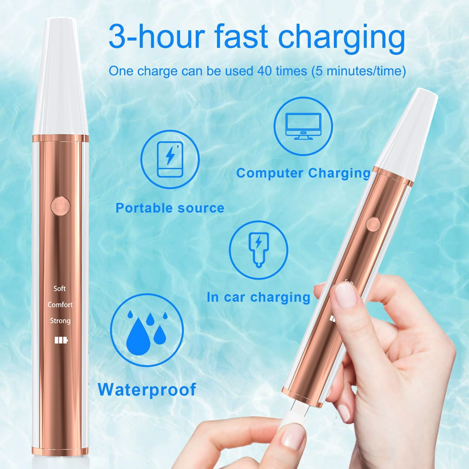 Трансграничный очиститель зубов Домашний уход за зубами для удаления зубного камня Портативный инструмент для чистки зубов