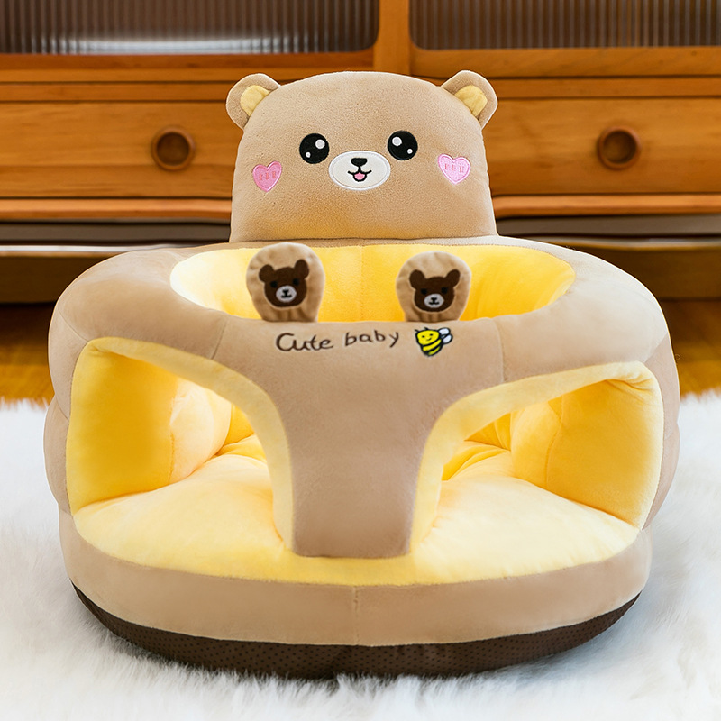Asiento de estudio anti-rollback para bebés sin lesiones de columna vertebral para bebés pequeños sofá juguetes de peluche de dibujos animados muñeca asiento de muñeca lote