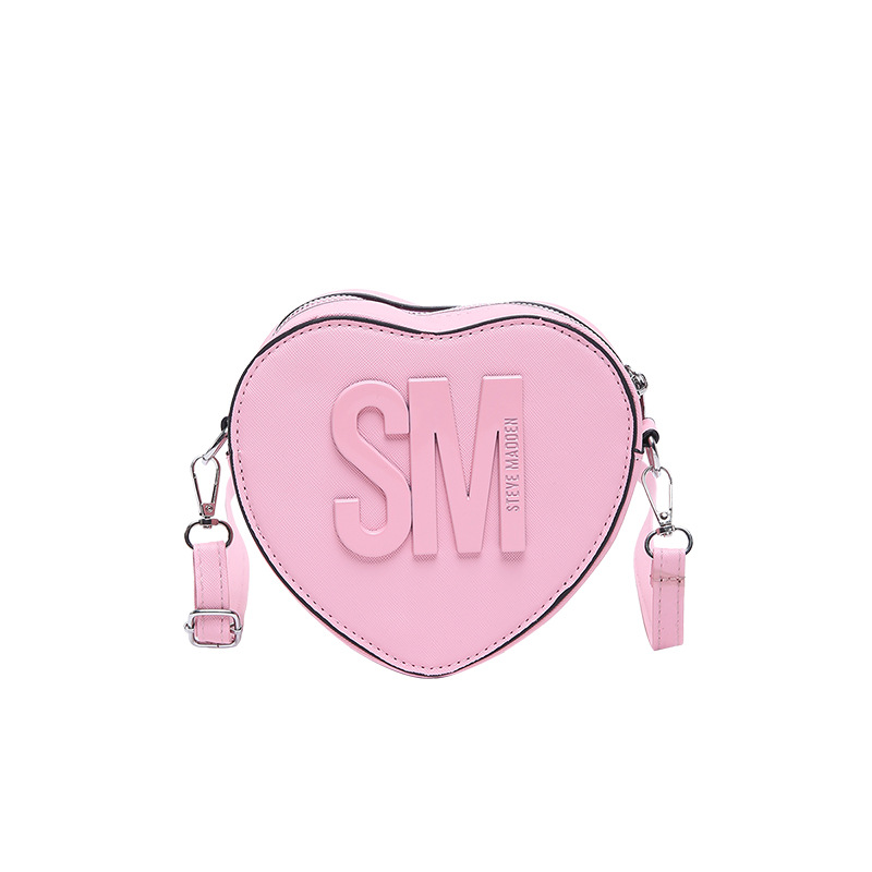 Bolsos para mujer 2025 Día de San Valentín Nuevo estilo Moda europea y americana Letras populares Color sólido Bolso en forma de corazón bags Bolso de hombro de moda