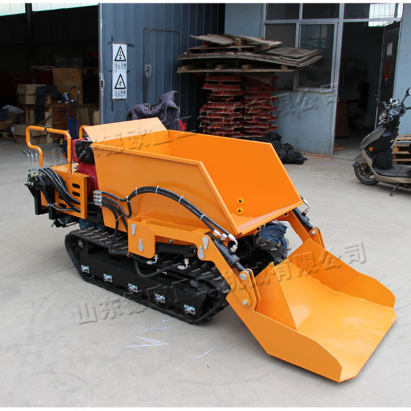 500KG液压柴油自卸翻机车 全地形物料运输车 液压自卸式搬运车