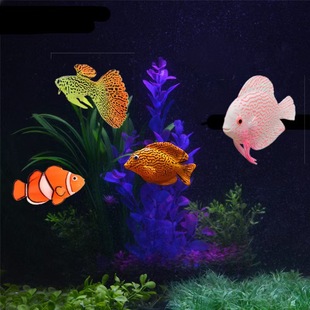 Fish tank landscaping simulation marine fish aquarium decorations fake fish plastic swimming fake fish luminous fish ornamental fish