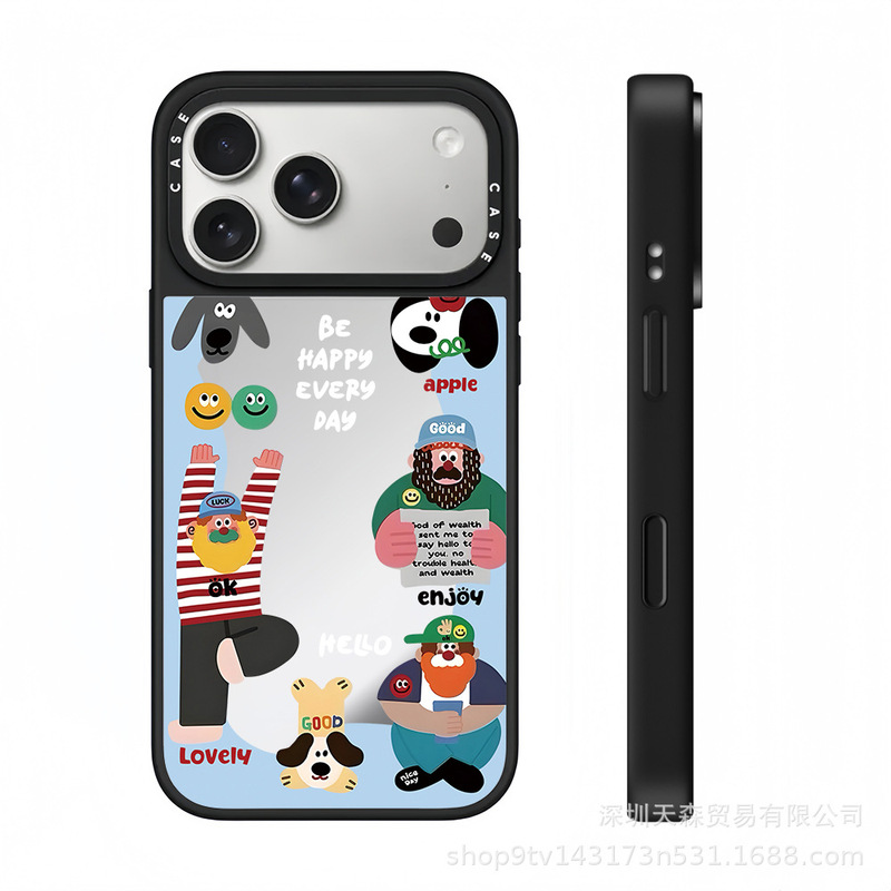 CASET联名幸运老头适用苹果iPhone17ProMax手机壳16Pro潮牌14镜面|undefined