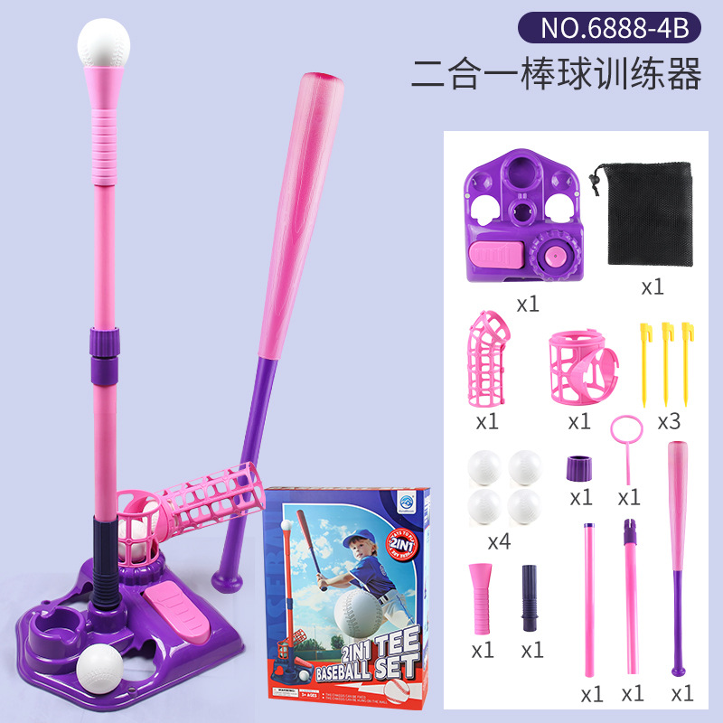 Juguetes deportivos de ocio para niños con un botón de lanzamiento de béisbol lanzador de pies para interiores y exteriores juego de béisbol deportivo