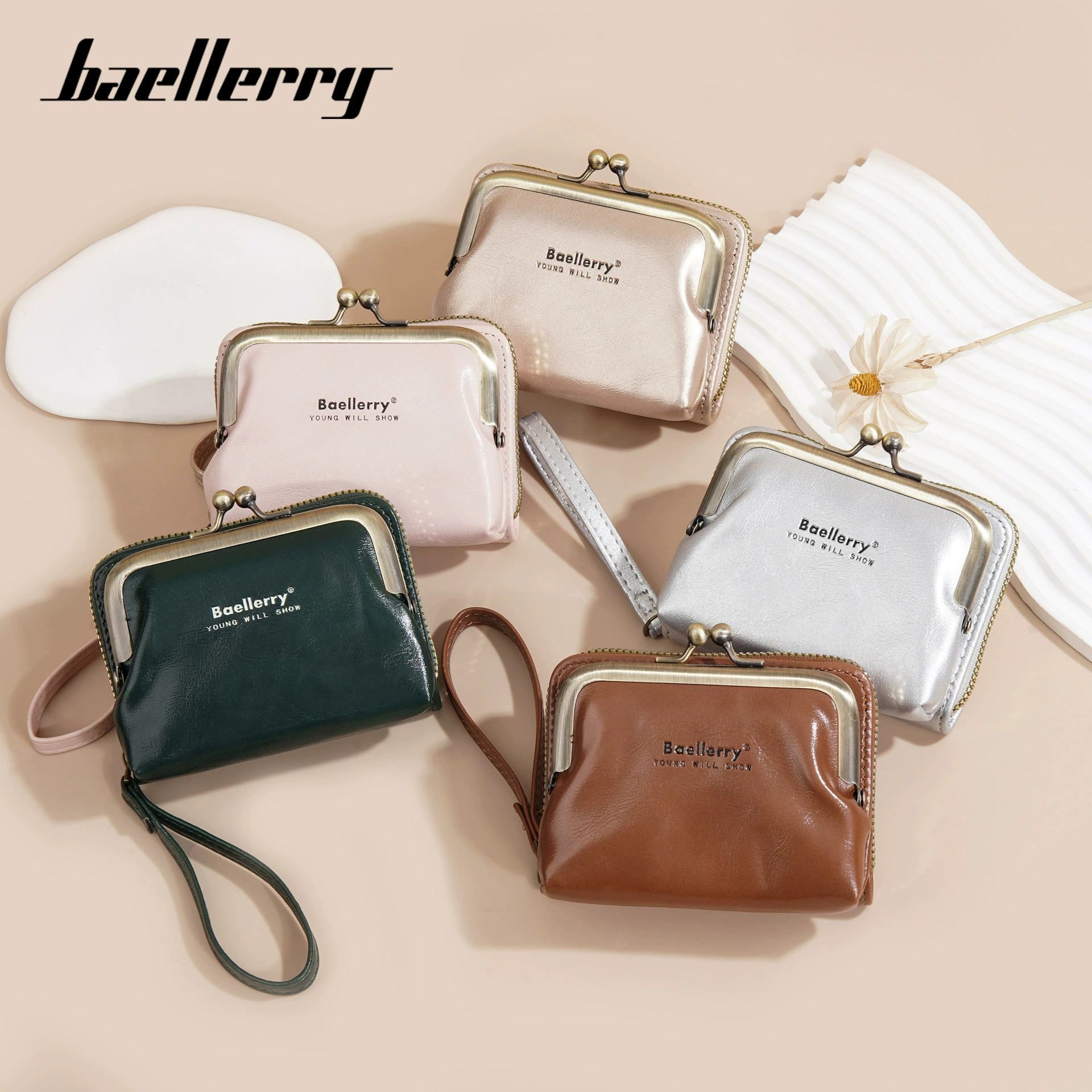 Baellerry Новая коллекция: Стильный маленький кошелек и держатель карт для плеча для повседневного использования