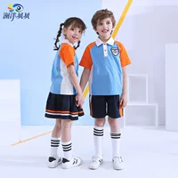 Lanyang Beibei начальная и средняя школьная форма класс Униформа командная форма спортивный Британский костюм детский сад Униформа фабрика оптом