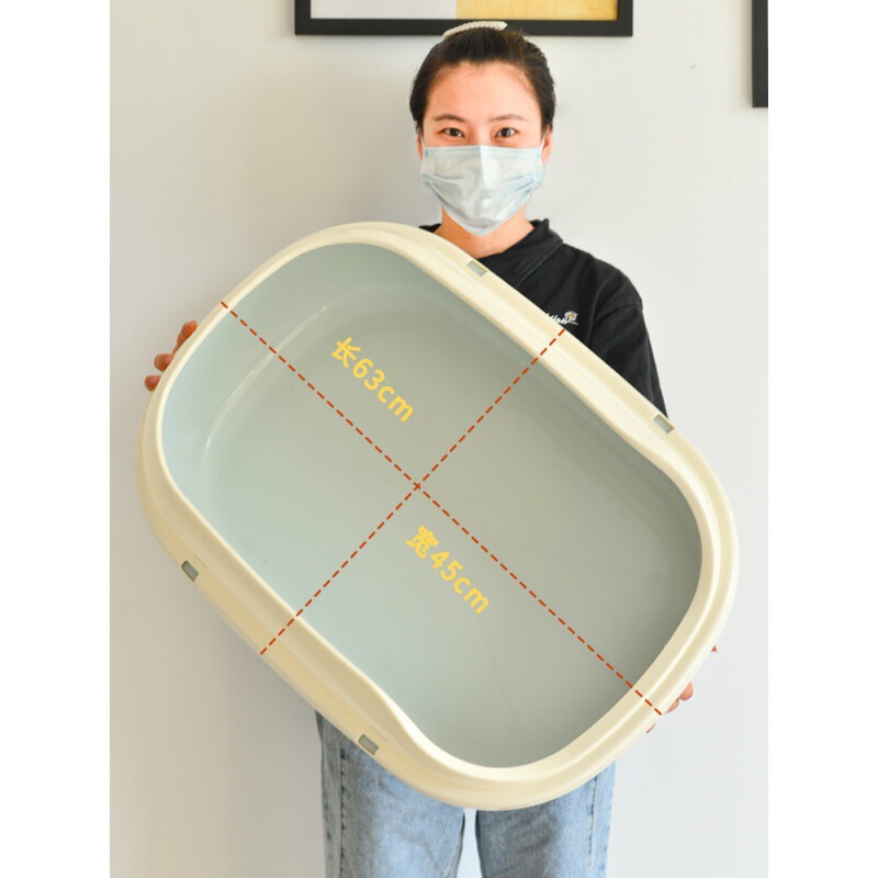 Extra-large cat litter box for mischievous cats, large semi-enclosed cat toilet tray, cat supplies, one-piece drop shipping Extra-large cat litter box for mischievous cats, large semi-enclosed cat toilet tray, cat supplies, one-piece drop shipping