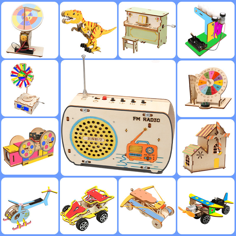 Fuente de fabricación de niños de la ciencia y la tecnología de los estudiantes de primaria pequeños experimentos pequeños inventos kits de materiales de ayuda didáctica image 3